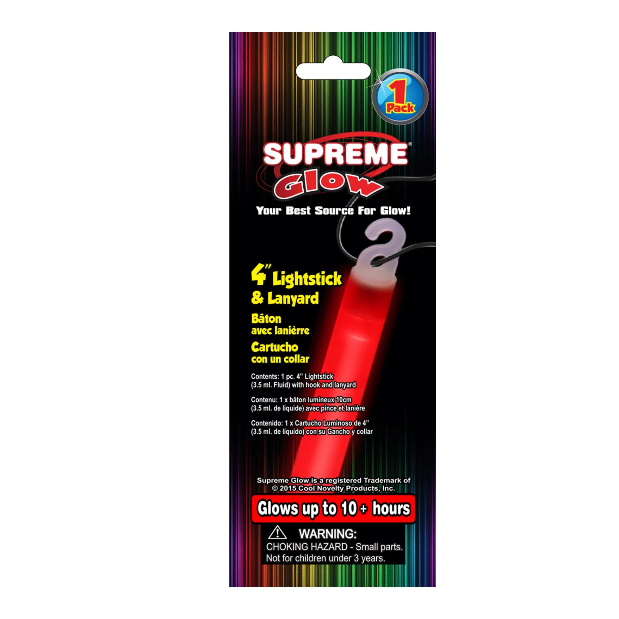 Clearance Windy City Novelties 4" Glow Stick Red