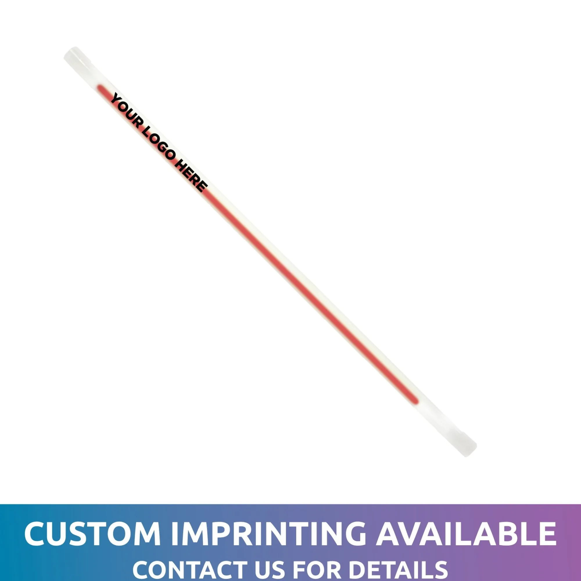 Outlet Windy City Novelties 9" Glow Straws Red