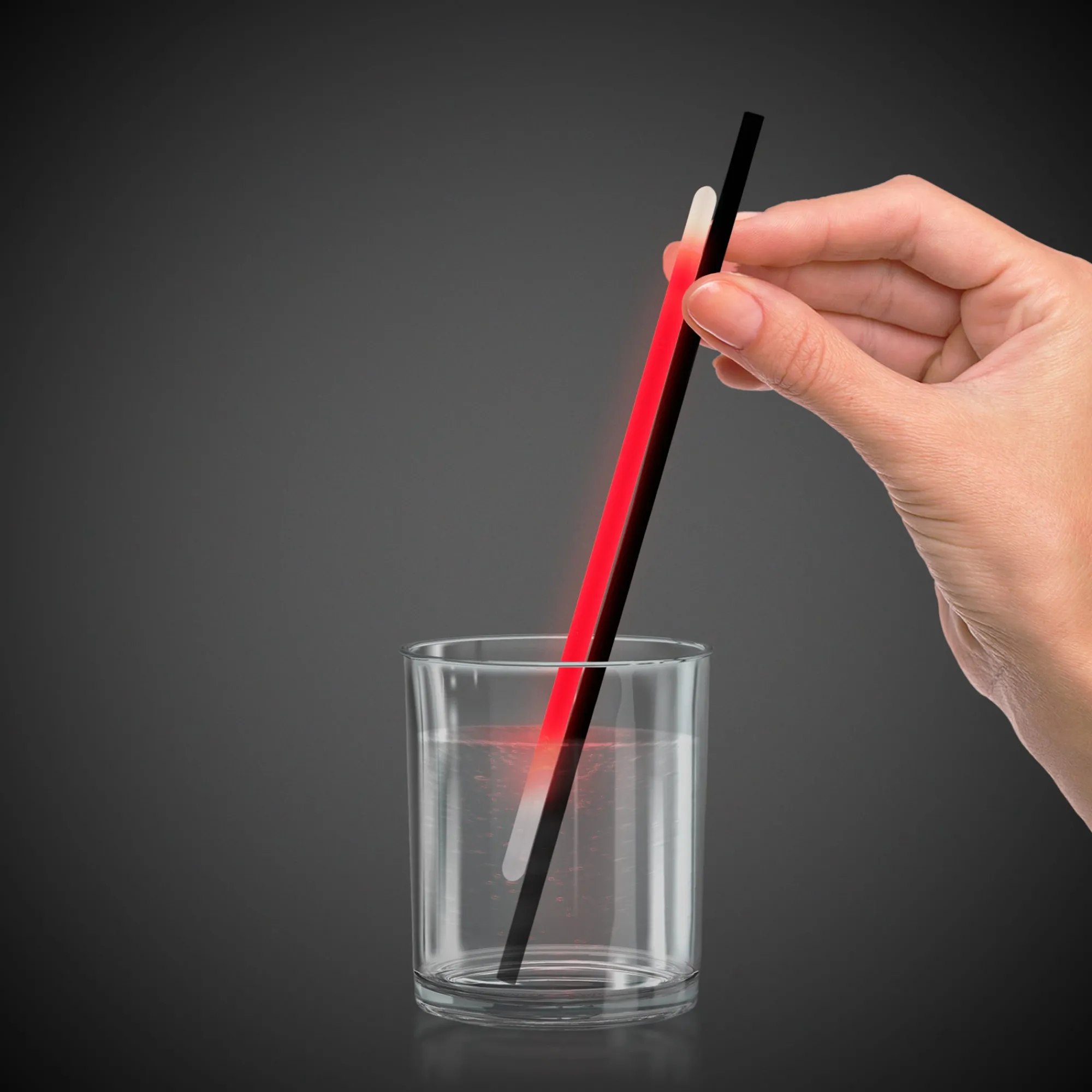 Clearance Windy City Novelties Glow 9" Straws & Bracelets Red