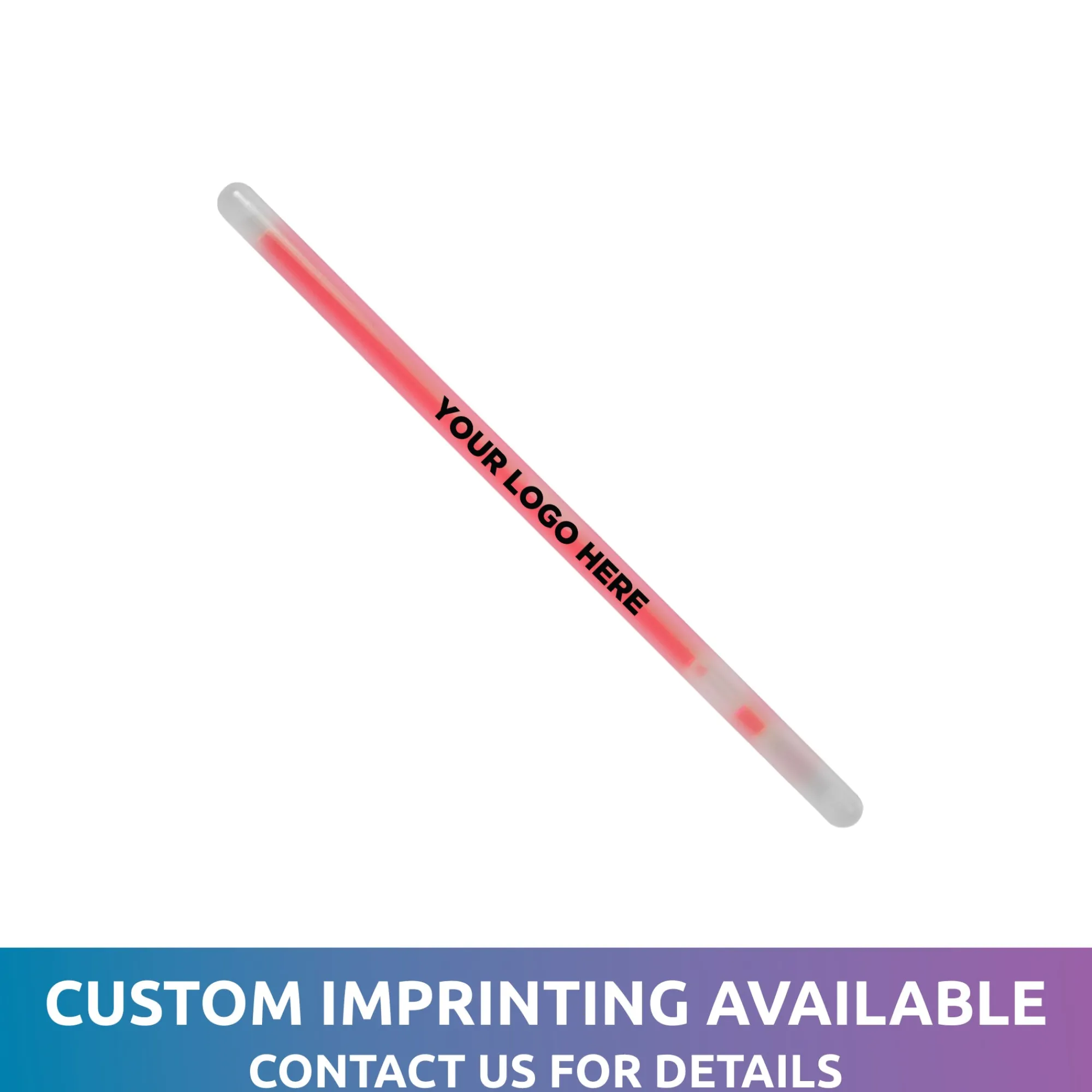 Hot Windy City Novelties Glow 5" Swizzle Sticks Red