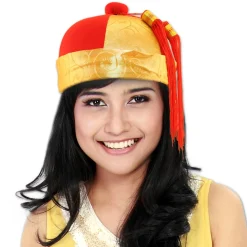 Sale Windy City Novelties Red & Gold Mandarin Hat