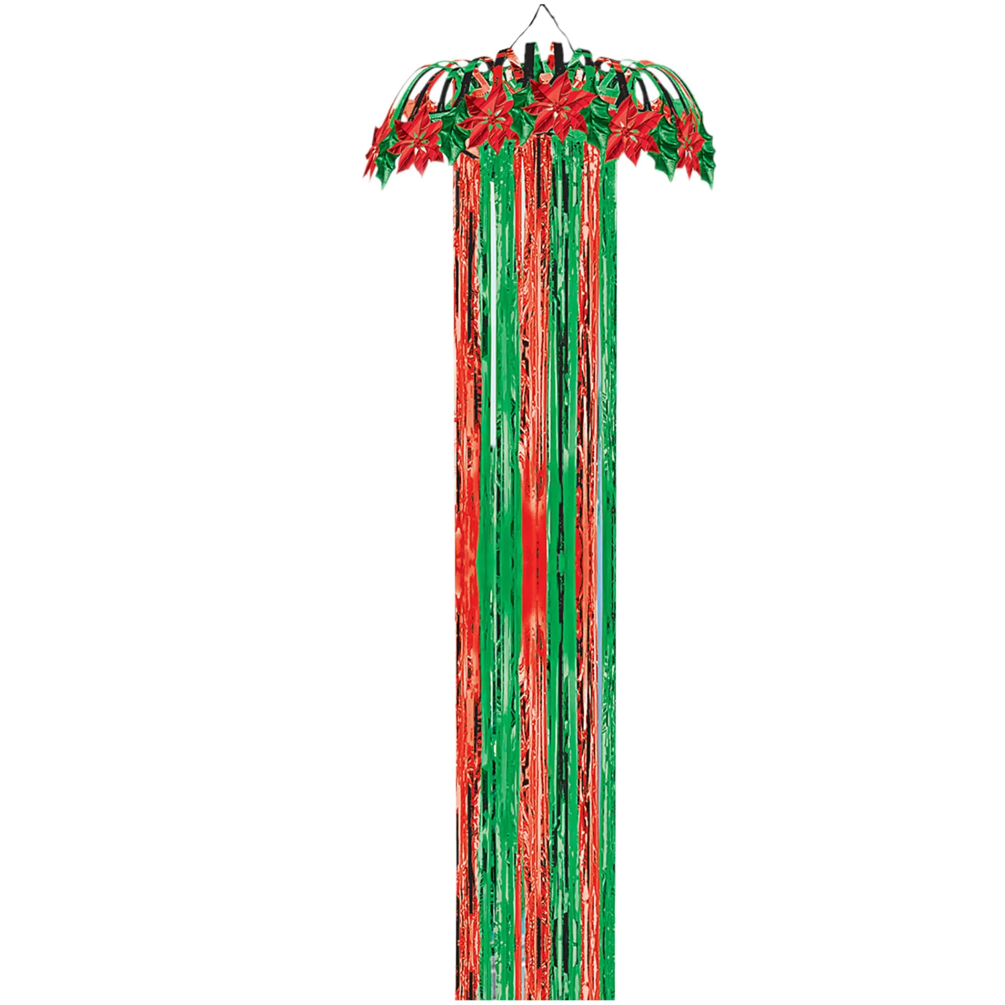 New Windy City Novelties Red & Green Metallic Column Decoration