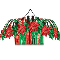 New Windy City Novelties Red & Green Metallic Column Decoration