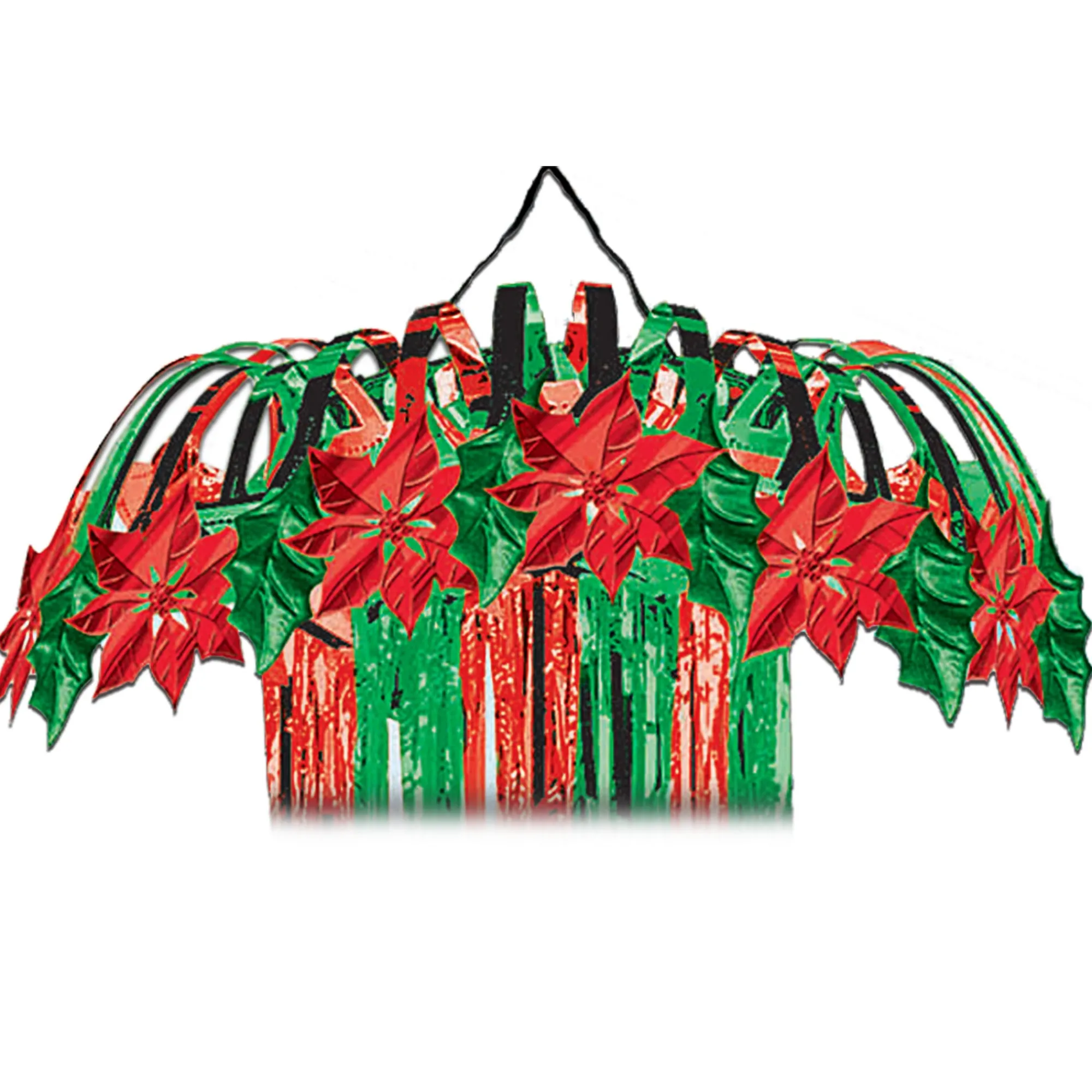 New Windy City Novelties Red & Green Metallic Column Decoration