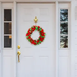 Sale Windy City Novelties Red & Green 12" Wreath
