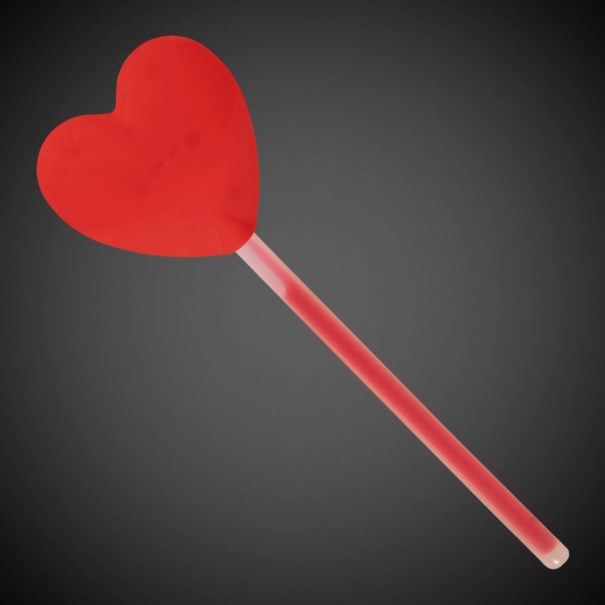 New Windy City Novelties Red Heart Shaped Glow Stick