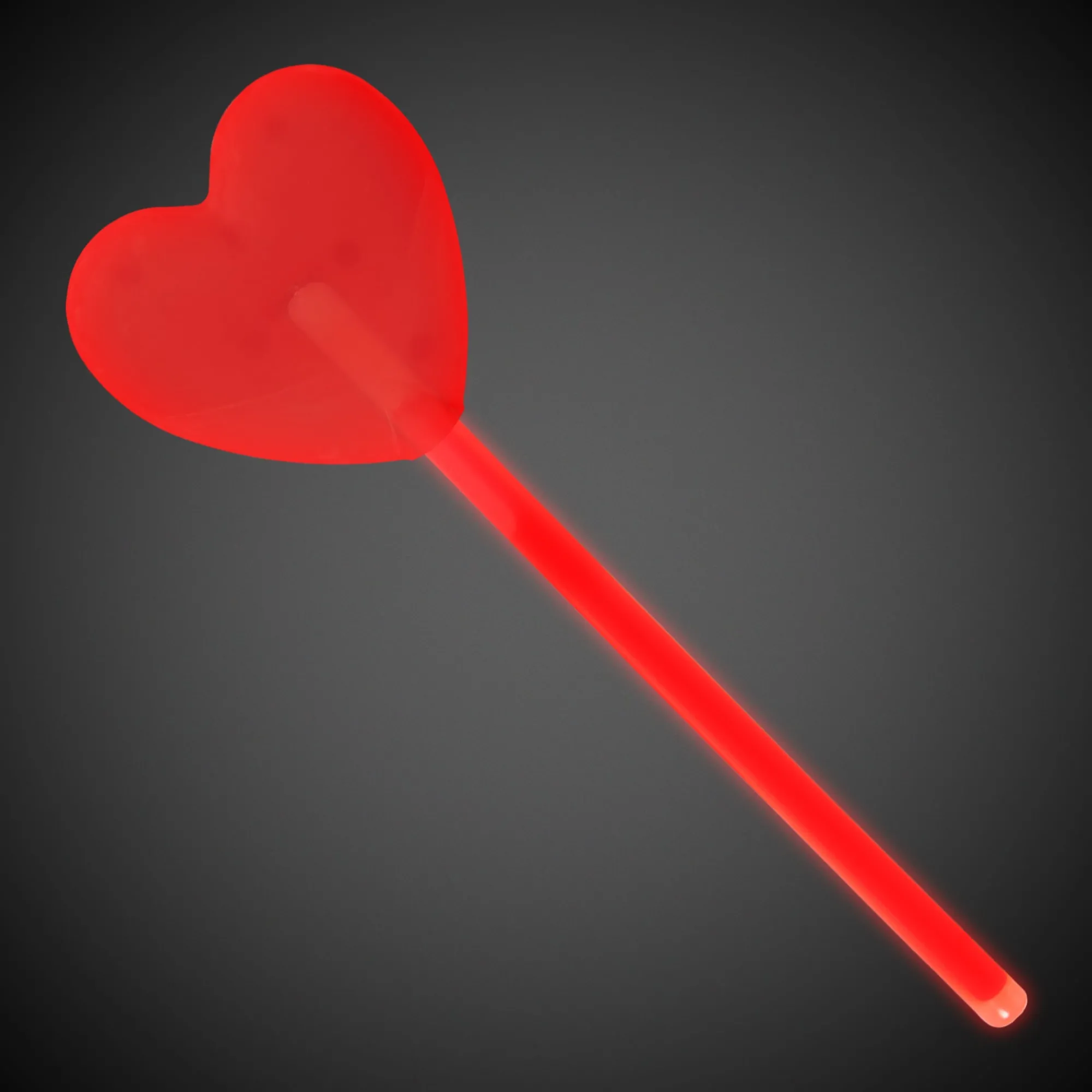 New Windy City Novelties Red Heart Shaped Glow Stick