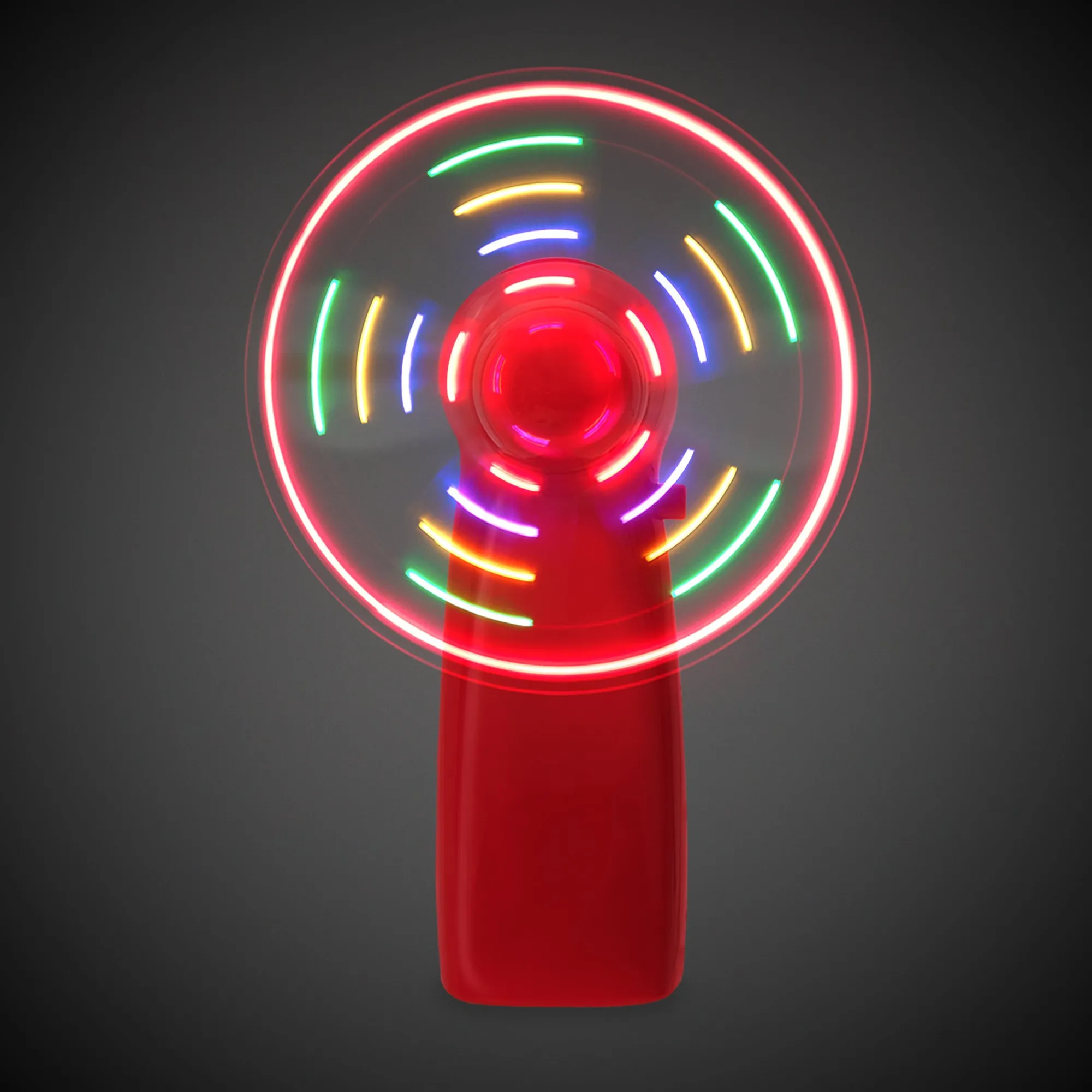 Discount Windy City Novelties LED Fan Red