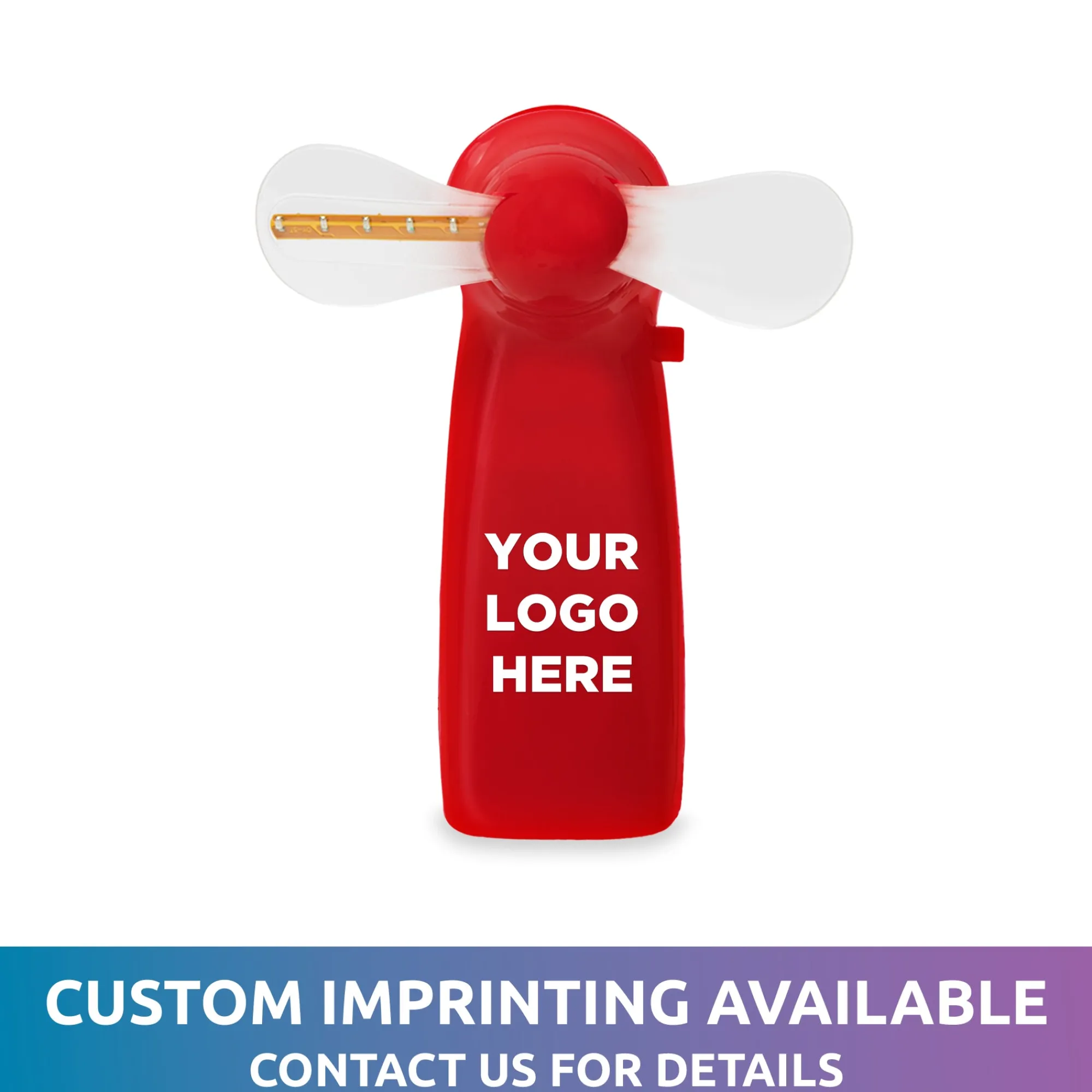 Discount Windy City Novelties LED Fan Red