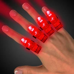 Sale Windy City Novelties LED Finger Rings Red