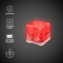 Hot Windy City Novelties LED Ice Cubes Red