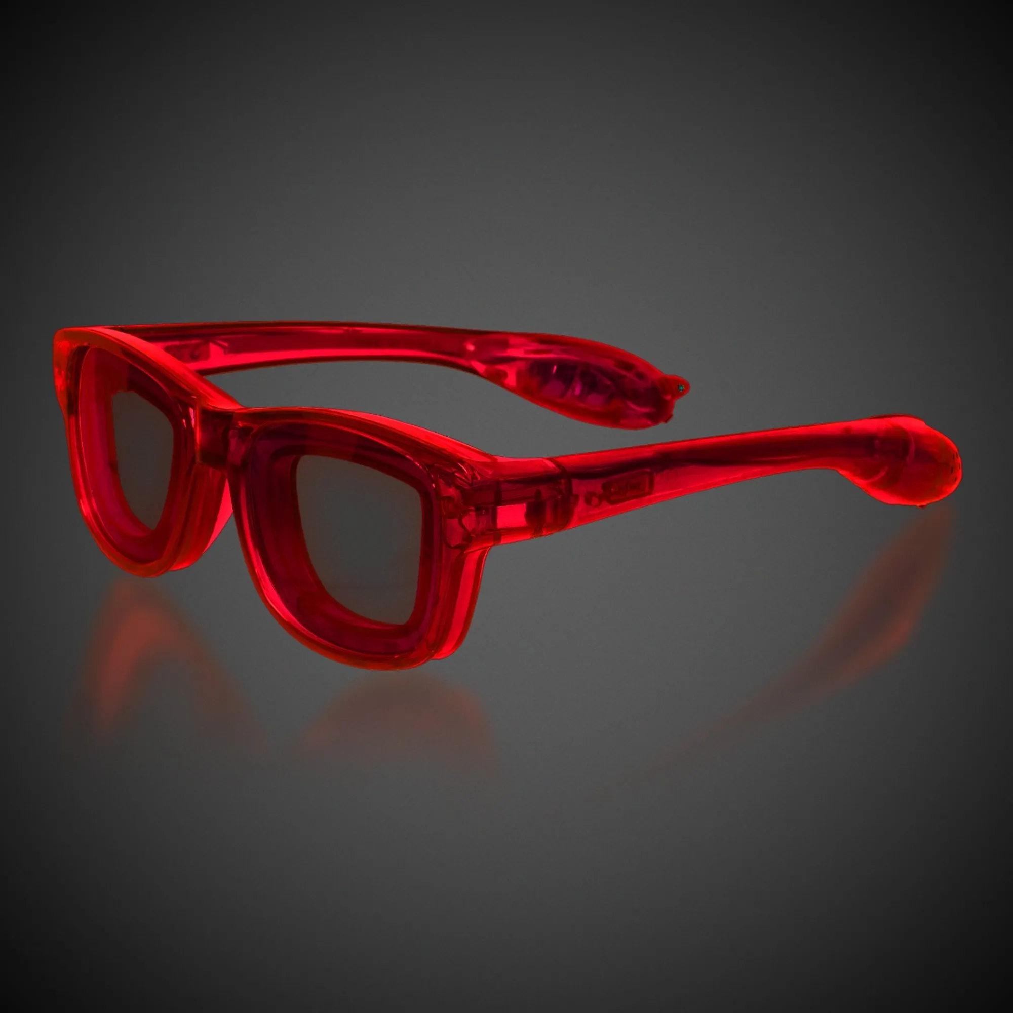 New Windy City Novelties LED Retro Sunglasses Red