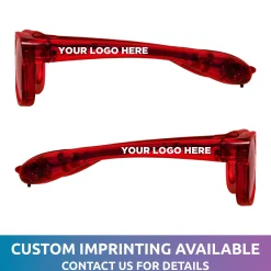 New Windy City Novelties LED Retro Sunglasses Red