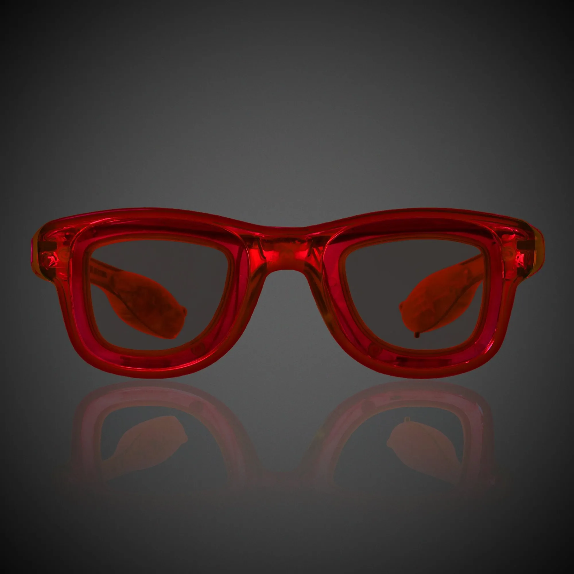 New Windy City Novelties LED Retro Sunglasses Red