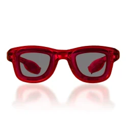 New Windy City Novelties LED Retro Sunglasses Red