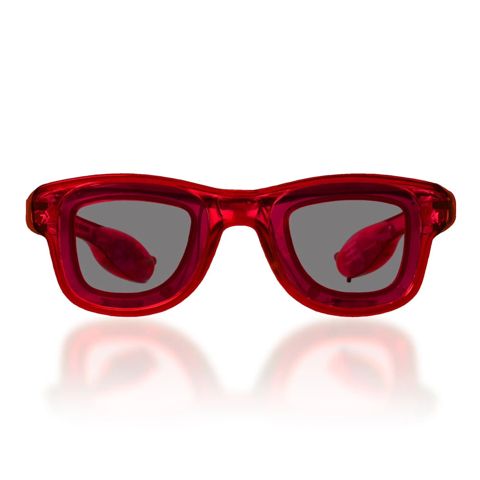 New Windy City Novelties LED Retro Sunglasses Red