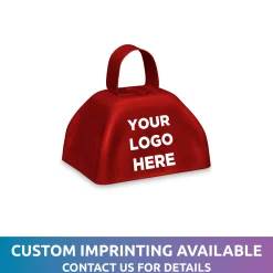 Hot Windy City Novelties Metal Cowbells Red