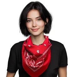 Discount Windy City Novelties Red 21" Paisley Bandanas