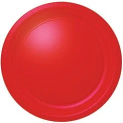 Windy City Novelties Red 10 1/2" Paper Plates