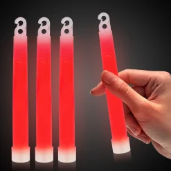 Best Windy City Novelties 6" Premium Glow Sticks Red