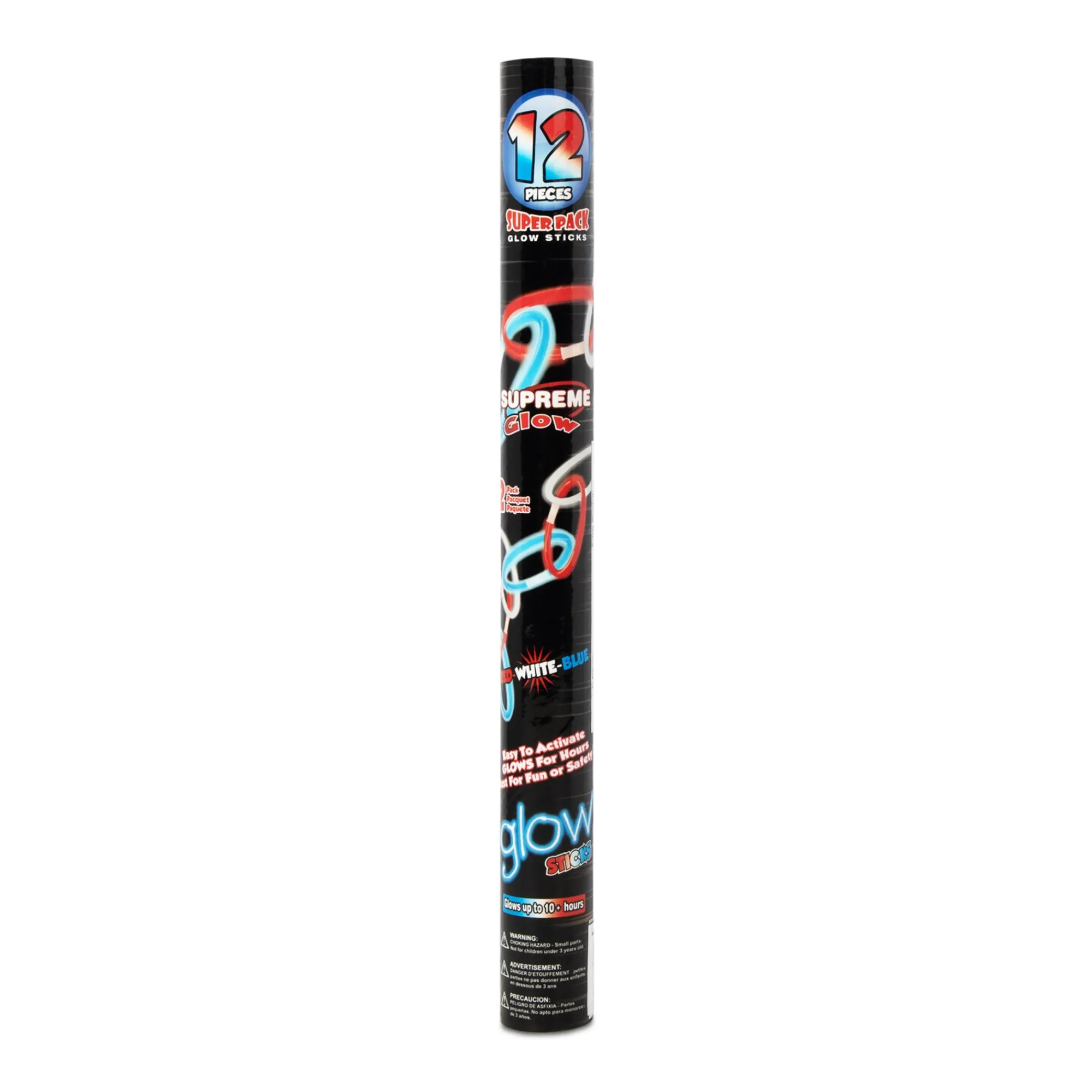 Windy City Novelties Red, White, and Blue Glow Bracelets Retail Counter Display