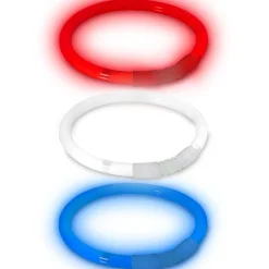 Windy City Novelties Red, White, and Blue Glow Bracelets