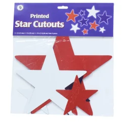 Discount Windy City Novelties Red, White and Blue Star Cutouts