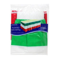 Sale Windy City Novelties Red, White and Green Table Skirt