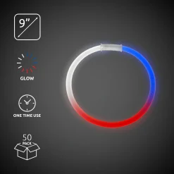 New Windy City Novelties Red, White & Blue Glow 9