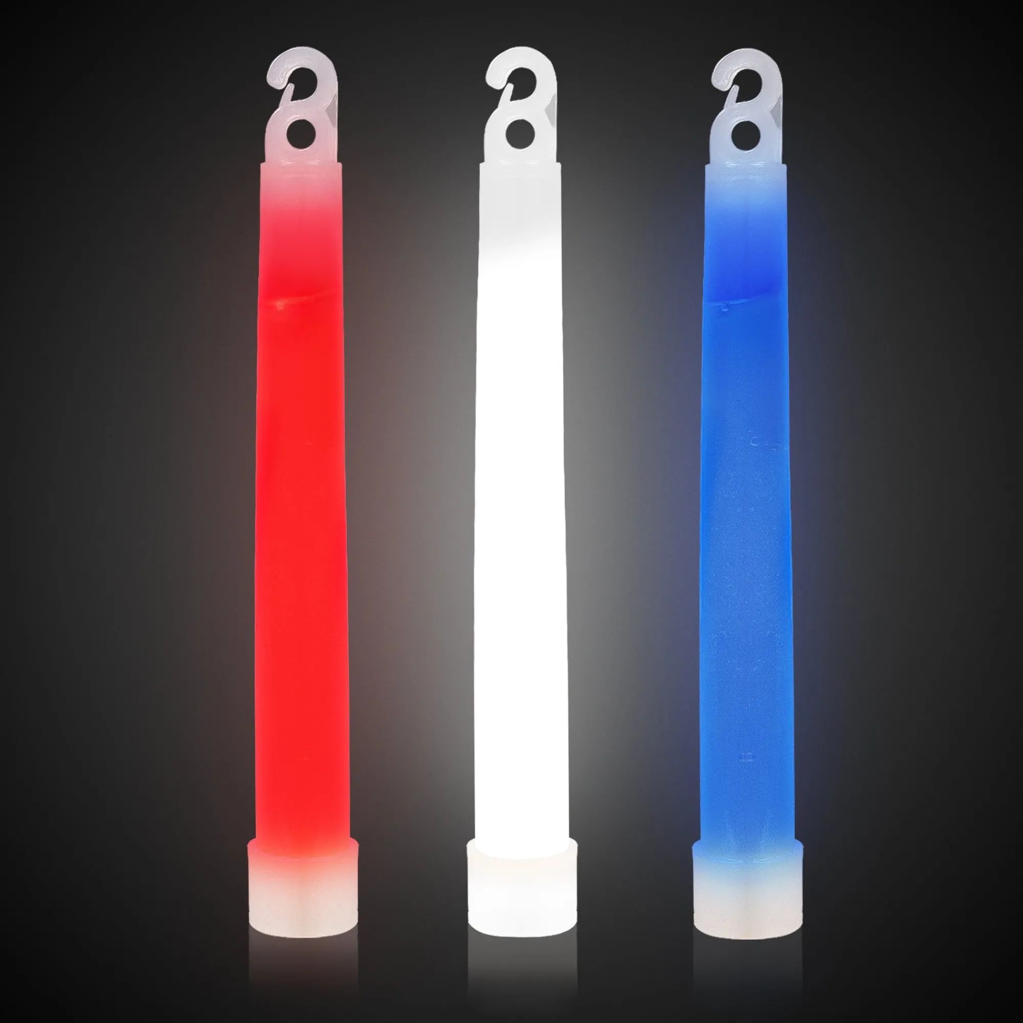 Discount Windy City Novelties Red, White & Blue 6" Glow Sticks