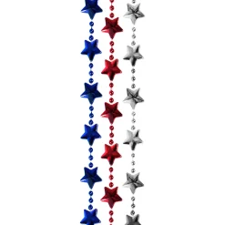 Windy City Novelties Red, White & Blue Star Bead 33