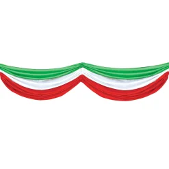 Best Windy City Novelties Red, White & Green Fabric Bunting Decoration