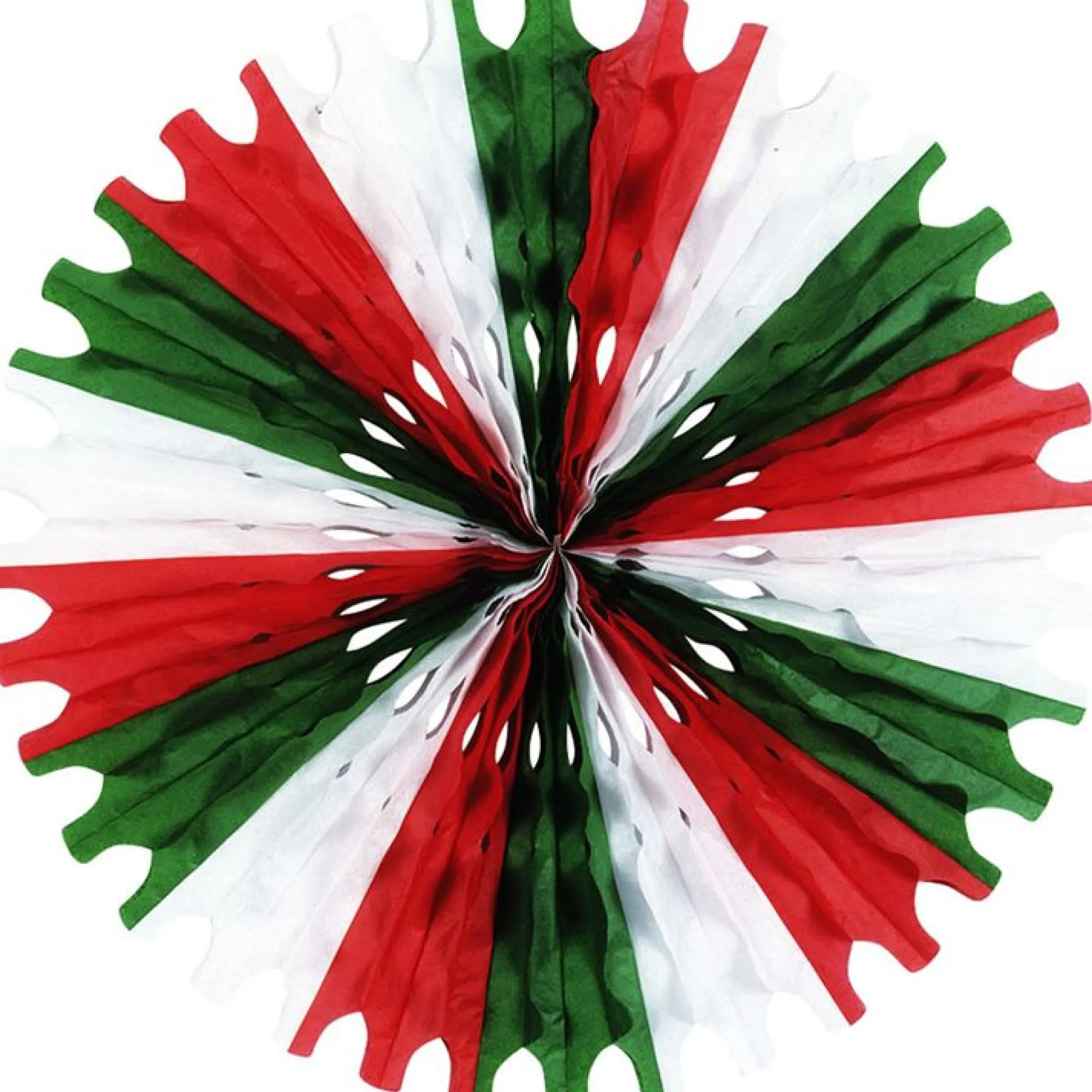 Best Windy City Novelties Red, White & Green Fan Decoration