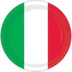 Online Windy City Novelties Red, White & Green 9" Plates