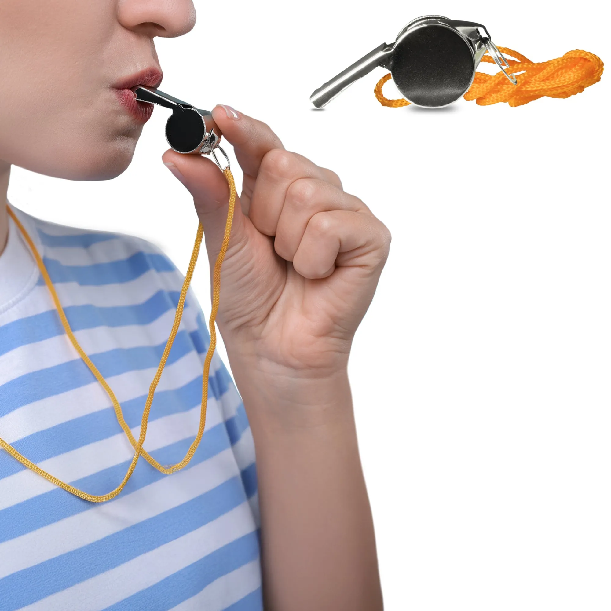 Online Windy City Novelties Referee Metal Whistles