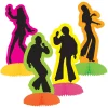 New Windy City Novelties Retro Neon Dancer Mini Silhouette Centerpieces