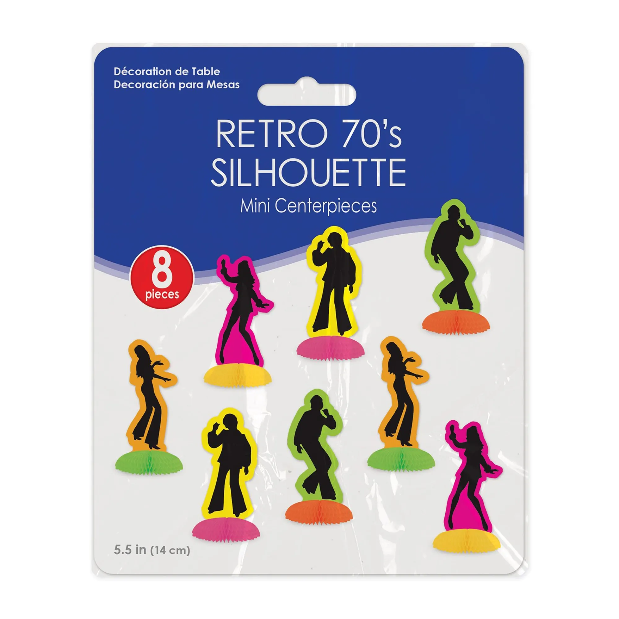 New Windy City Novelties Retro Neon Dancer Mini Silhouette Centerpieces