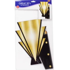 Discount Windy City Novelties Roaring 20's Art Deco Wall Sconces