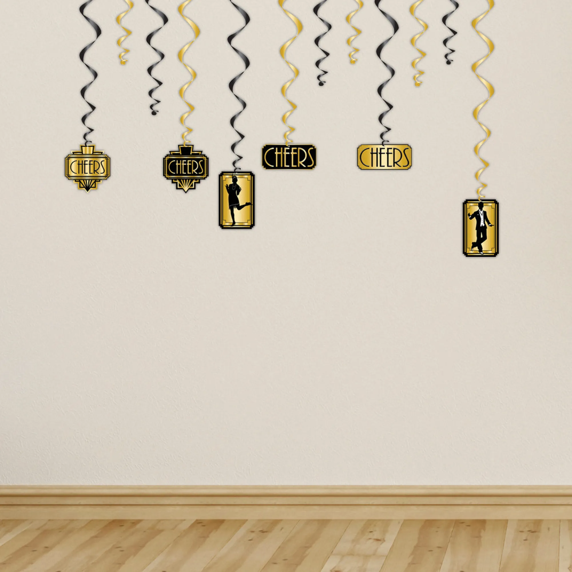 Clearance Windy City Novelties Roaring 20's Hanging Whirl Decorations