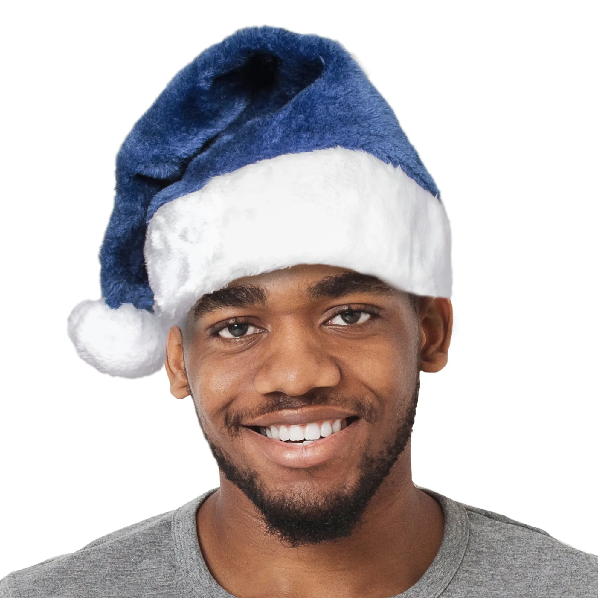 Sale Windy City Novelties Royal Blue Plush Santa Hat