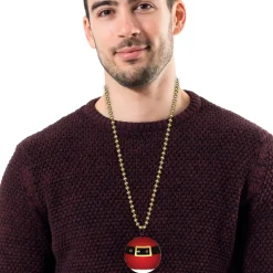 Sale Windy City Novelties Santa Belt Medallion 33" Bead Necklaces
