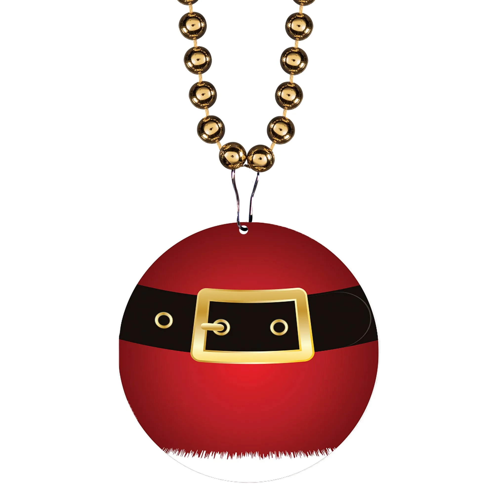 Sale Windy City Novelties Santa Belt Medallion 33" Bead Necklaces
