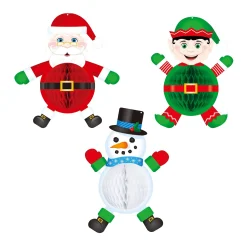 Sale Windy City Novelties Santa, Elf, Snowman Hanging Decorations