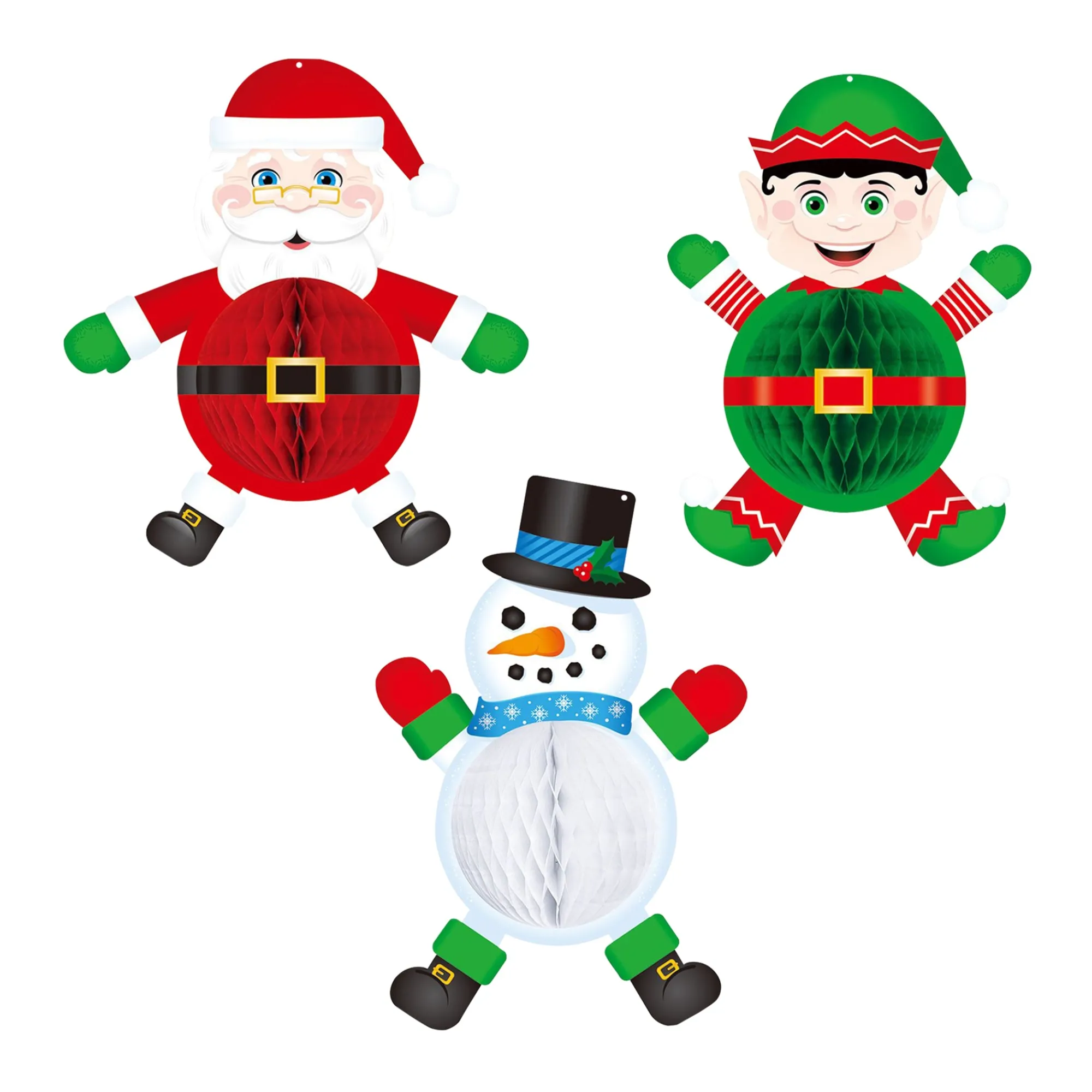 Sale Windy City Novelties Santa, Elf, Snowman Hanging Decorations
