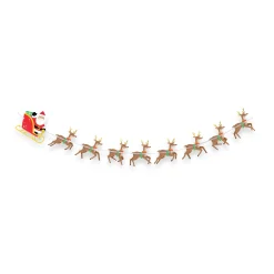 Discount Windy City Novelties Santa & Reindeer Banner