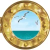 New Windy City Novelties Ship Porthole Window Cling