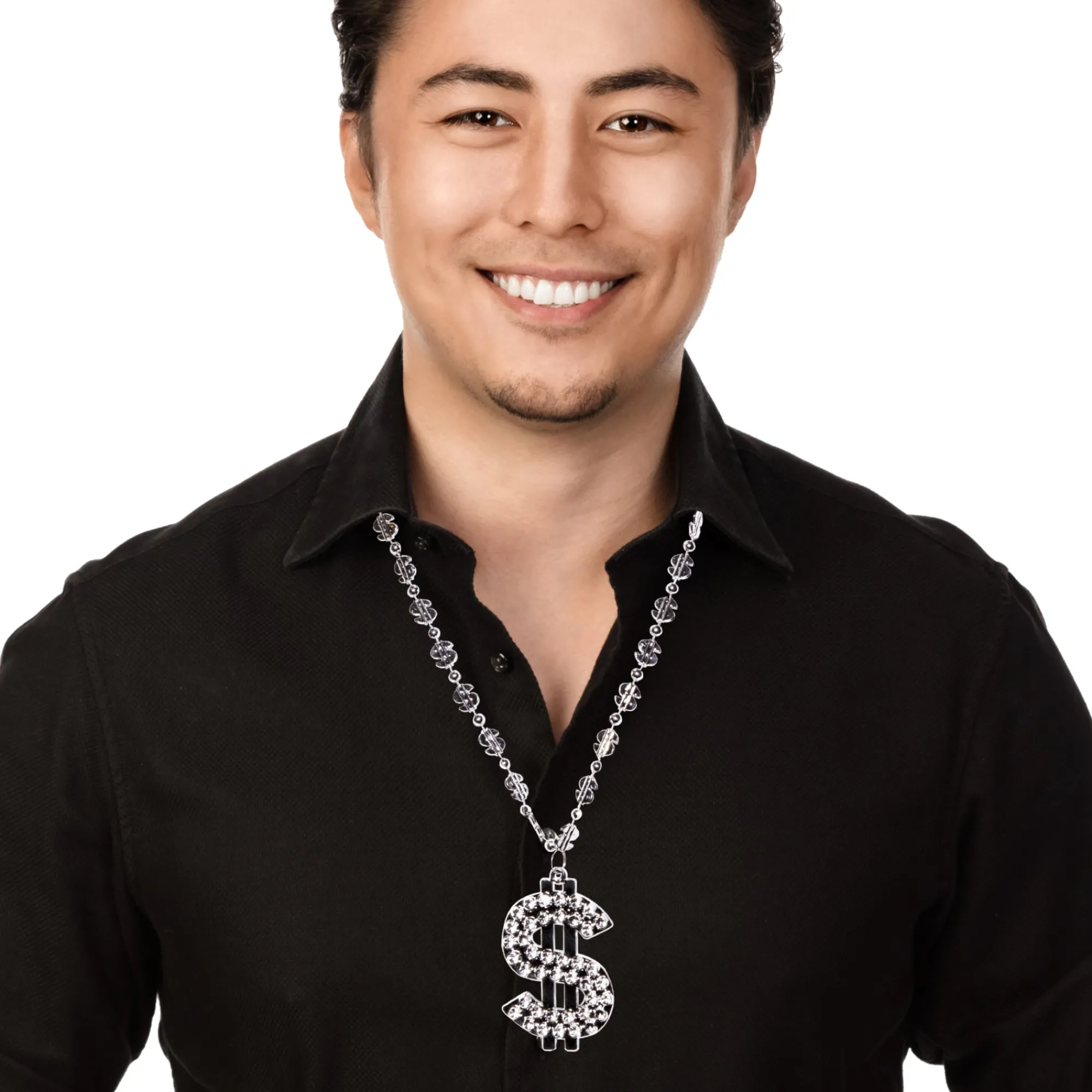Outlet Windy City Novelties Silver Bead Dollar Sign Necklaces