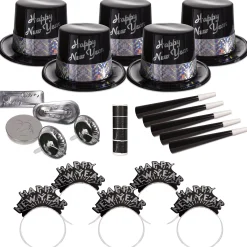 Online Windy City Novelties Silver Fantasy New Year Party Kit For 50
