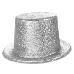Best Windy City Novelties Silver Glitter Top Hat