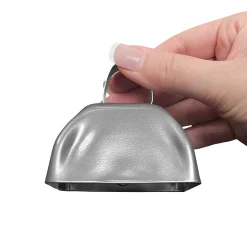 New Windy City Novelties Metal Cowbells Silver
